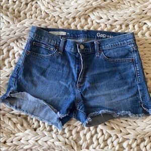 gap denim shorts